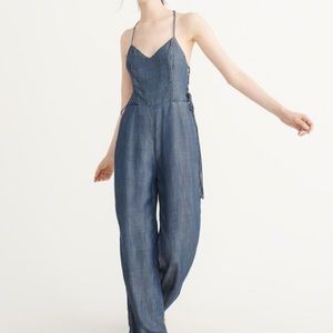 Abercrombie Chambray Jumpsuit, Sz 0